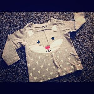 6 month gray fox long sleeve shirt